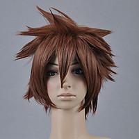 Cosplay Wigs Kingdom Hearts Sora Brown Short Anime/ Video Games Cosplay Wigs 30 CM Heat Resistant Fiber Male