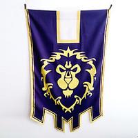 Cosplay Accessories Inspired by WOW Cosplay Anime/ Video Games Cosplay Accessories Flag Purple Terylene Male