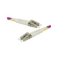 Connect 1 m OM4 50/125 LSZH LC/LC Fiber Duplex Patch Cord - Pink