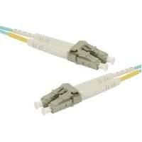 Connect 1 m OM4 50/125 LC/LC Fiber Duplex Patch Cord - Aqua