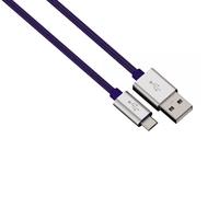 Color Line (Blue) Charging/Sync Cable Micro USB aluminium 1m