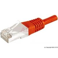 connect 015 m copper rj45 cat6a futp patch cord red