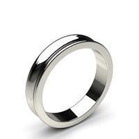 concave profile standard fit classic plain wedding band