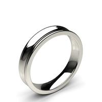 Concave Profile Comfort Fit Classic Plain Wedding Band