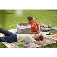 cool box g26 12230 12 v 230 v red grey 25 l eeca mobicool