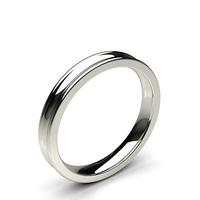 Concave Profile Comfort Fit Classic Plain Wedding Band