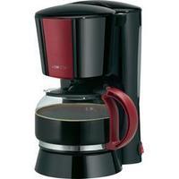 Coffee maker Clatronic KA3552 Wine red, Black Cup volume=8 Plate warmer