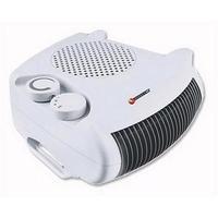 connect it es1273 2kw fan heater 2 heat settings adjustable position w ...