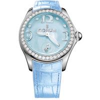 Corum Watch Bubble Mother of Pearl Ladies Blue Diamond