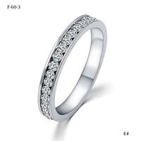 Couple Rings Crystal Crystal Birthstones Simple Style Fashion Jewelry Wedding Party Daily 1pc