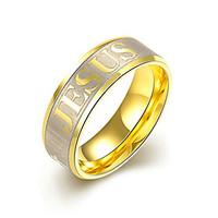 Concise Gold Colour Titanium Steel Eternity Band Wedding Ring Jewellery for Women Accessiories