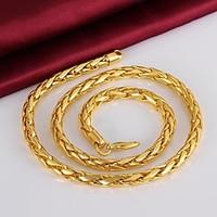 Cool Have Personality Quality 18 K Plating Never Become Angry Man Gold Necklace