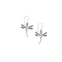 Coquina Earrings Drop Dragonfly Silver