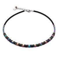 Coeur De Lion Swarovski Multicolour Crystal Black Necklace