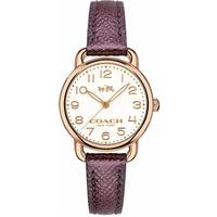 Coach Ladies Delancey Purple Strap Watch 14502251