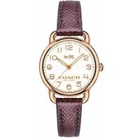 coach ladies delancey purple strap watch 14502251