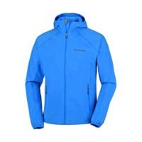 columbia mens whisper creek softshell hyper blue