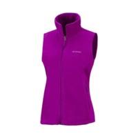 Columbia Women\'s Fast Trek Fleece Vest Plum