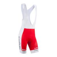 Cofidis Bib Shorts 2017 - Red/White - XXL