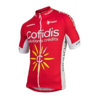 Cofidis Short Sleeve Jersey 2017 - Red/White - XXL