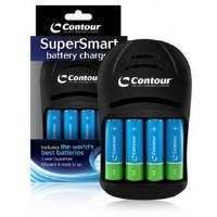 Contour Energy SuperSmart Battery Charger with 4 x World Best Batteries