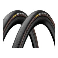 continental sprinter gatorskin tubular tyre twin pack black 28in x 25m ...