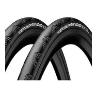 Continental Grand Prix 4000S II Clincher Tyre Twin Pack - Black - 700c x 23mm
