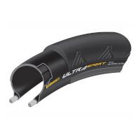 Continental Ultra Sport II Clincher Folding Road Tyre - Black/Yellow - 700c x 25mm