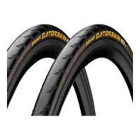 continental gatorskin clincher tyre twin pack black 700c x 23mm