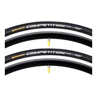 Continental Competition Tubular Tyre Twin Pack - Black - 28in x 22mm