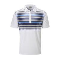 cortes polo shirt mens small whiteblue