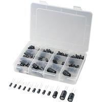 conrad 148 piece 105c radial aluminium electrolytic capacitor kit