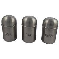 cpd stainless steel kitchen canister set 3 piece