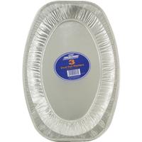 Cpack 43Cm Oval Foil Platter Pk3 Ry03891