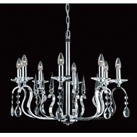 CPA11814/8CH Crystal & Chrome Contemporary Chandelier