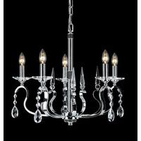 CPA11807/5/CH Crystal Preciosa Chrome Contemporary Chandelier