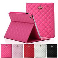 Crown Rhombus Diamond Leather Case Cover Stand for Apple iPad 2/3/4(Assorted Colors)