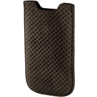 criss cross mobile phone sleeve size xl brown