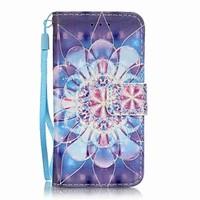 Crystal Flower 3D Painting PU Phone Case for apple iTouch 5 6