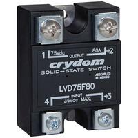 Crydom LVD75B40 Solid State Relay 75VDC 40A Max, 11.5-12VDC Contro...