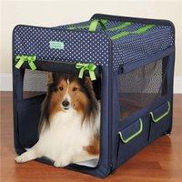 Cruising Companion Polka Dot Collapsible Crate Blue