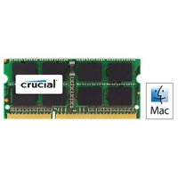 Crucial 2GB DDR3 1333 MT/s (PC3-10600) CL9 SODIMM 204pin 1.35V/1.5V for Mac