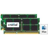 Crucial 16GB kit (8GBx2) DDR3 1333 MT/s (PC3-10600) CL9 SODIMM 204pin 1.35V / 1.5V for Mac