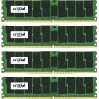 crucial 64gb kit 16gbx4 ddr4 2133mhz pc4 17000 registered ecc 12v memo ...