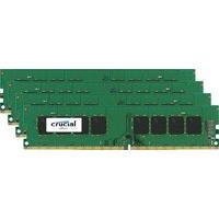 Crucial 16GB Kit (4GBx4) DDR4 2133 MT/s (PC4-17000) CL16 SR x8 Unbuffered DIMM 288pin