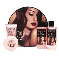 creative colours oh so chic round box bath gift set