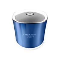 creative woof 3 micro sized bluetooth speaker crystallite blue