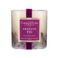 crabtree evelyn botanical candle festive fig 560g