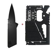 Credit Card Survival Tool Compact Size / Pocket / Multi Function / Survival / Durable / Emergency ABS / Alloy Black