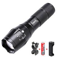CREE XM-L2 Led Flashlight 3000 Lumens Zoomable Penlight 5 Modes Torch 18650 Battery/Charger Linterna/lanterna Cycling Light With Holder